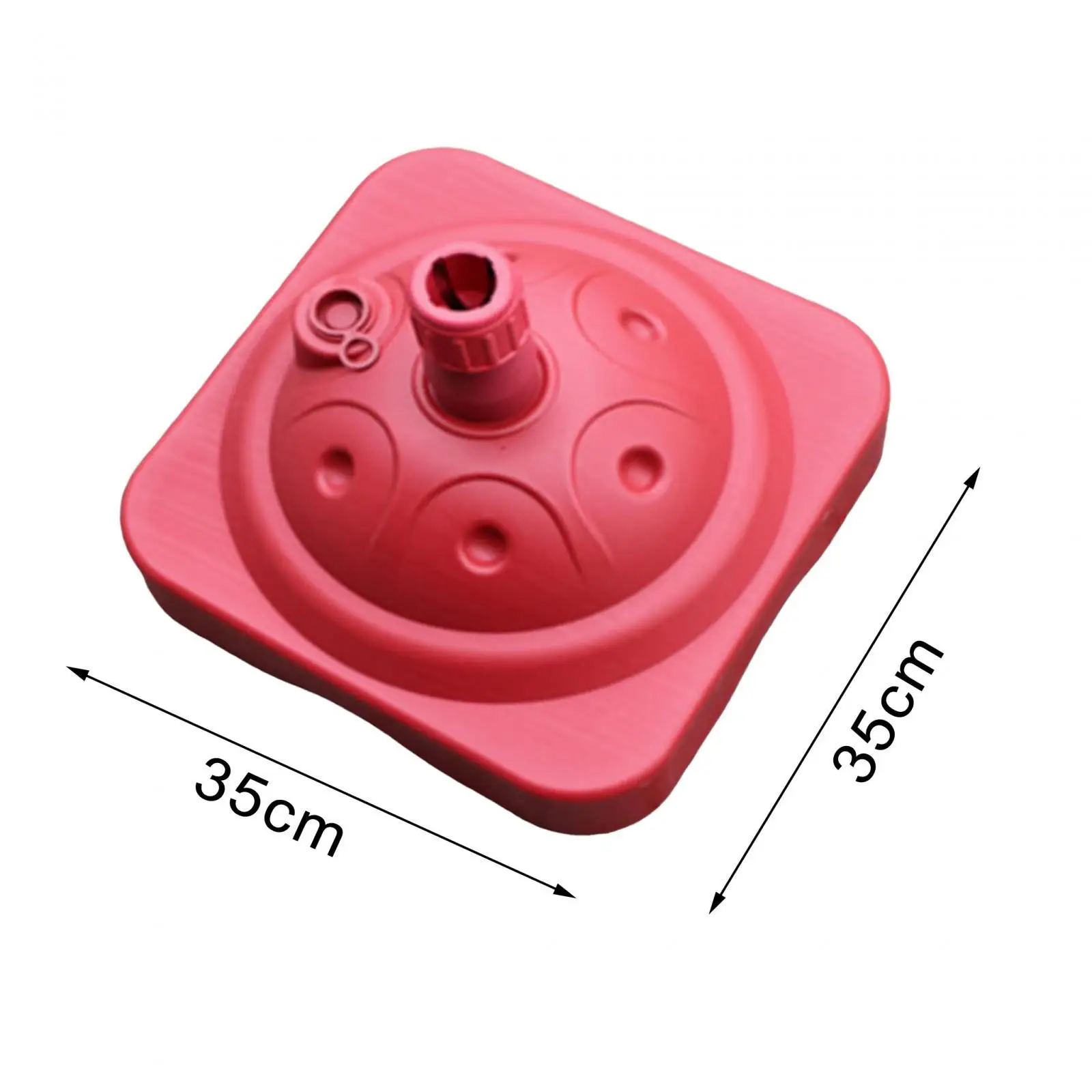 

Water Fillable Umbrella Base Square Stable 10kg Capacity Free Standing Umbrella Pole Holder for Lawn Patio Backyard Outdoor Yard