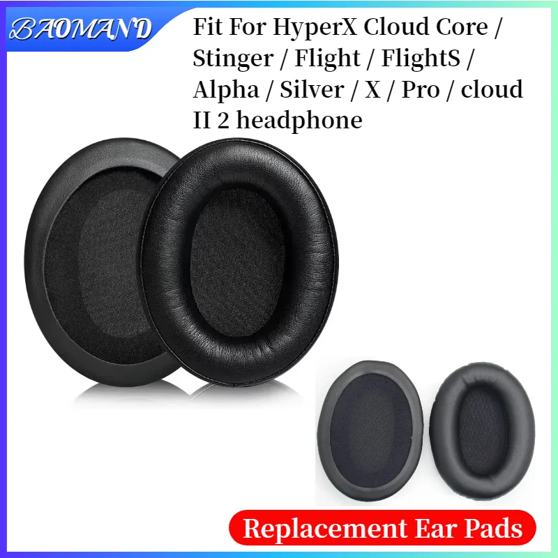 

Ear pads for HyperX Cloud Core / Stinger / Flight / FlightS / Alpha / Silver / X / Pro / cloud II 2 Gaming Headphones Earpads