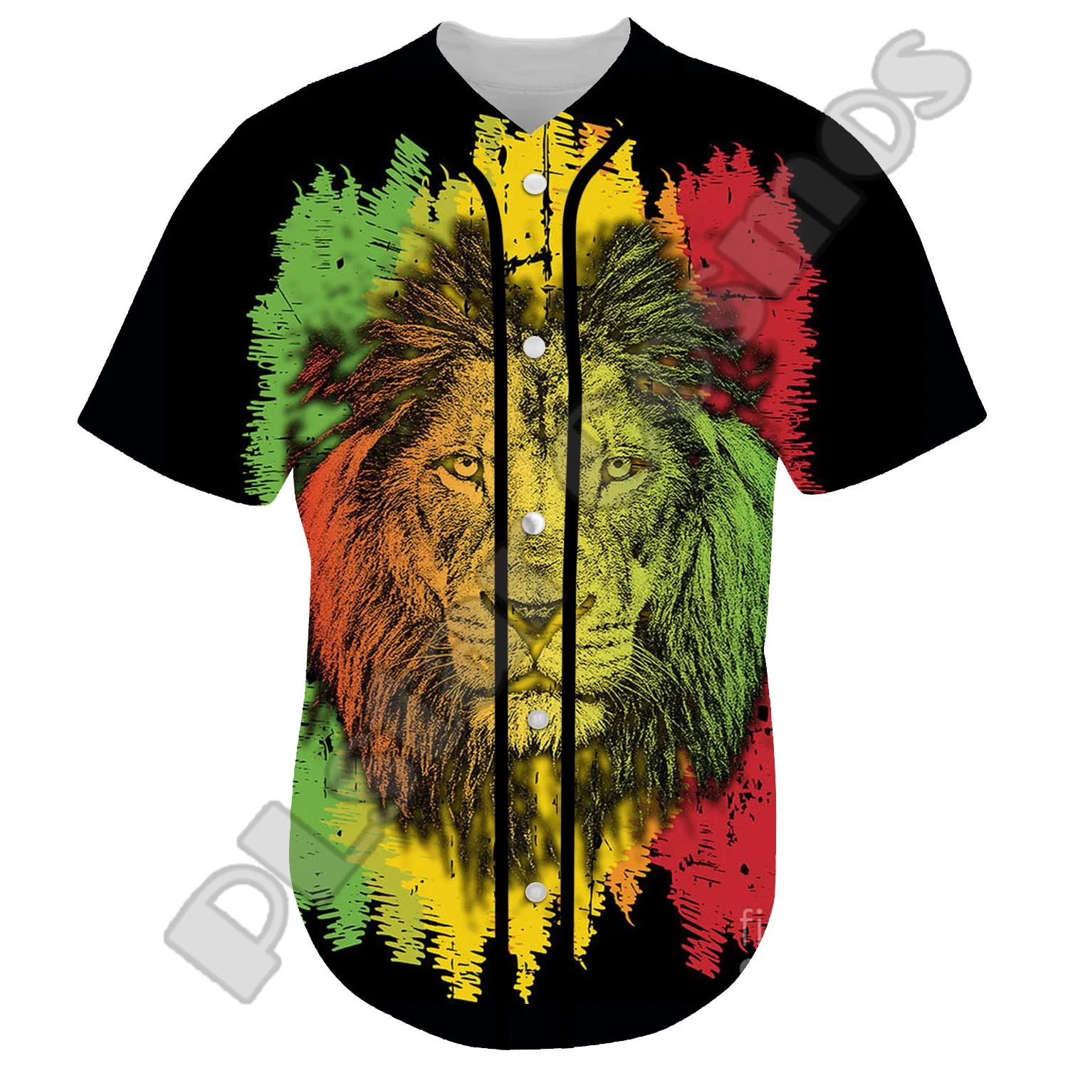 Bob Marley Reggae Black Legend MusicianRastafari Lion Tattoo 3DPrint Summer Baseball Shirts Jersey Casual Unisex Short Sleeves D