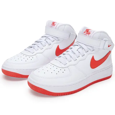 नाइकी महिलाओं के जूते बड़े बच्चों के जूते एयर फ़ोर्स 1 मिड ईज़ीऑन (Gs) स्पोर्ट्स शूज़ हाई-टॉप प्लेड कैज़ुअल बोर्ड शूज़ Fn1193-106 10 best sales वायु सेना - №10