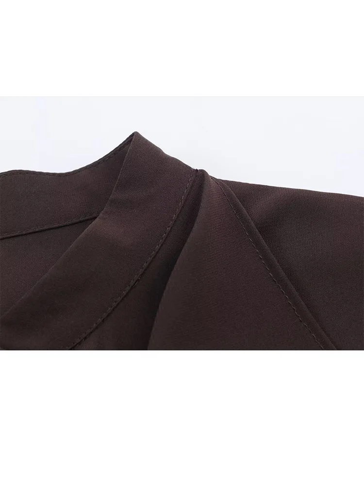 HH Moda Feminina Pendulares Versáteis Gola Plissado Camisa de Manga Longa Tops Feminino Elegante Sólido Simples High Street Camisa Casual