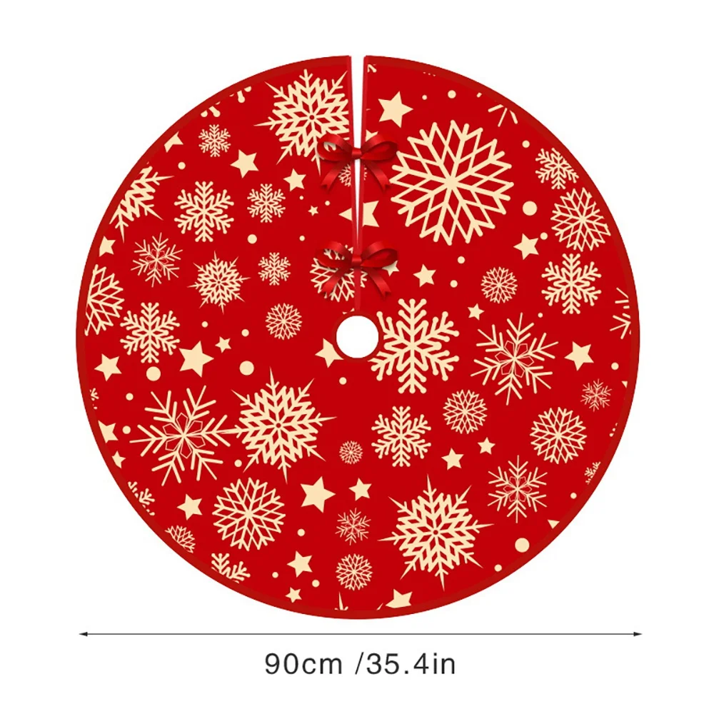 Christmas Tree Skirt Carpet Floor Mat Outdoor Blanket Xmas Floor Mat Cover Home New Year Decoration, D