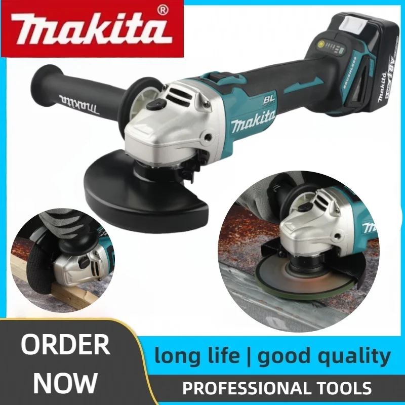 

Makita DGA404 100mm Brushless Lithium Electric Angle Grinder Rechargeable Cutting Machine High Power Polishing Machine 18V-20V