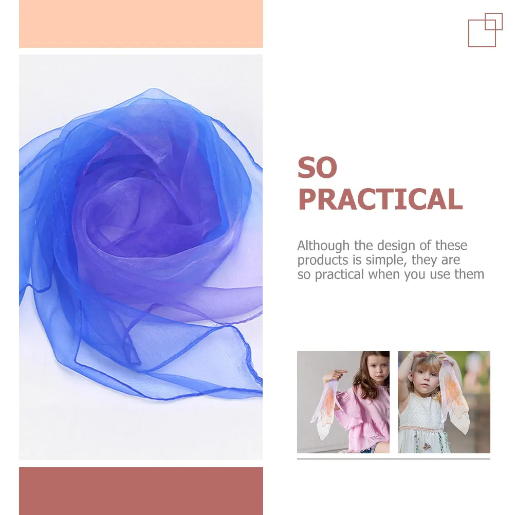 

6pcs Colorful Juggling Scarves For Lightweight Dance Performance Props Play Scarves Stage Party Accessories Scarf For