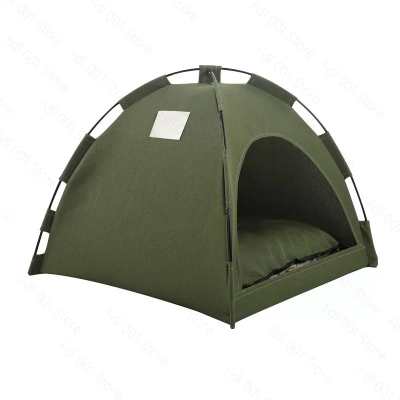 S/M/L Summer Cooling Mat Outdoor Pet Nest Tent Breathable Foldable Solid Color Simple Pet Cage Suitable for 2.5-7.5 kg