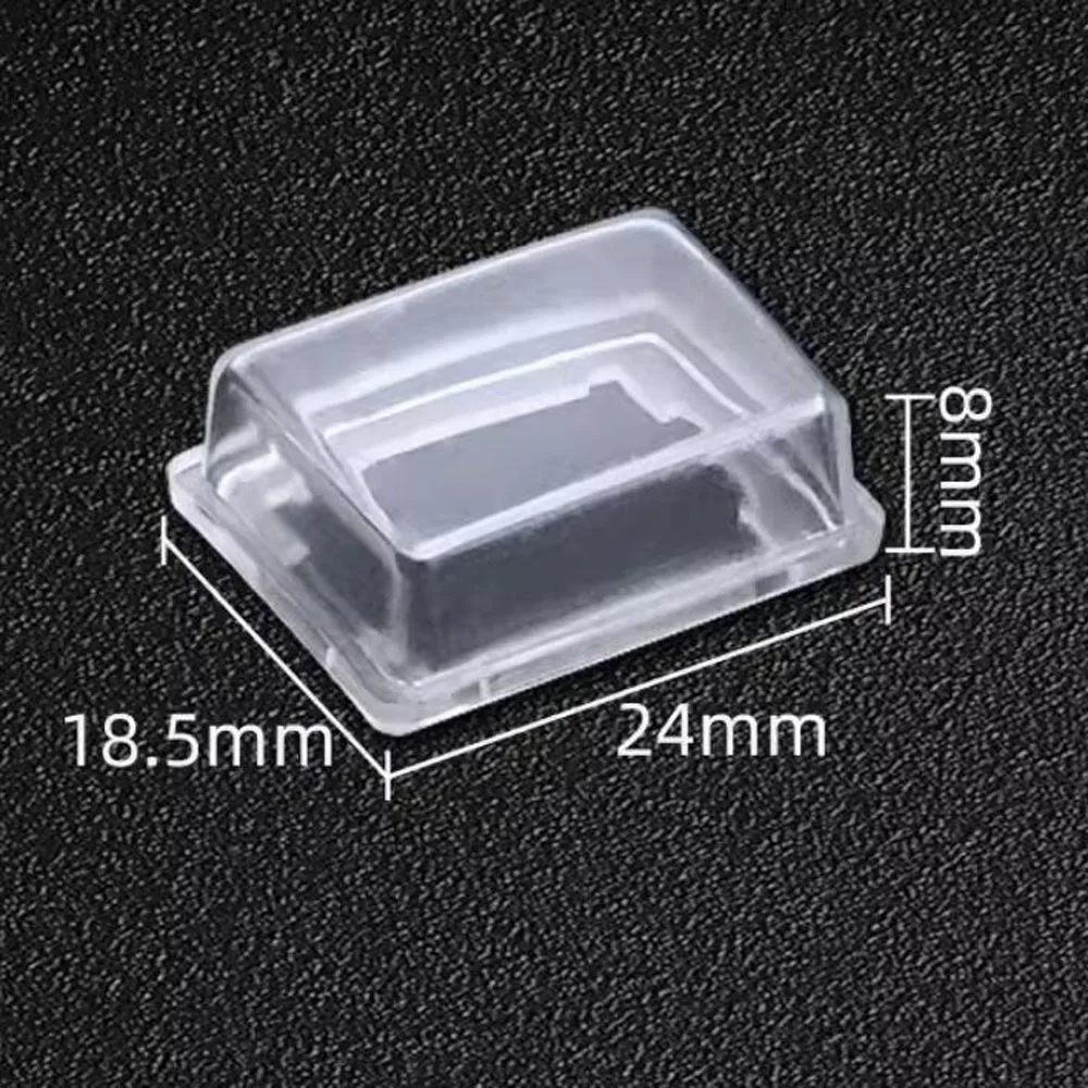 200 PCS Rocker Switch Water-proof Cover,Square/Round Waterproof Cover/Cap For KCD1