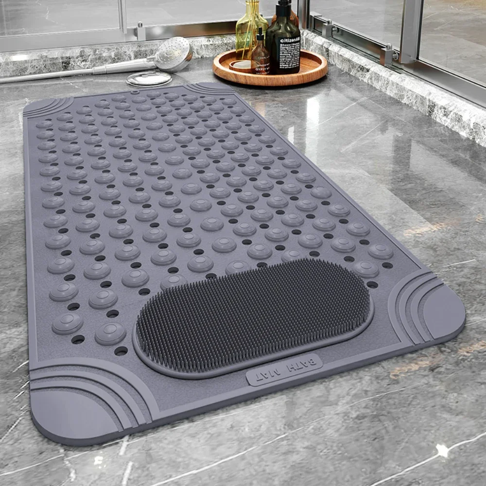 Bathroom non-slip mat，PVC Safety Bathroom non-slip mat，Rectangle Soft Shower Bathtub Pad，massage rug ，Foot Brush bath carpet