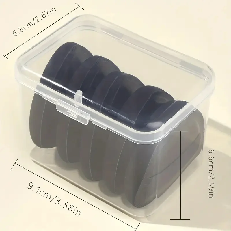 Juego de esponjas de maquillaje triangulares, 5 uds., con caja, base de doble uso en seco y húmedo, esponja de maquillaje para polvos sueltos, mezcladores de huevos de belleza