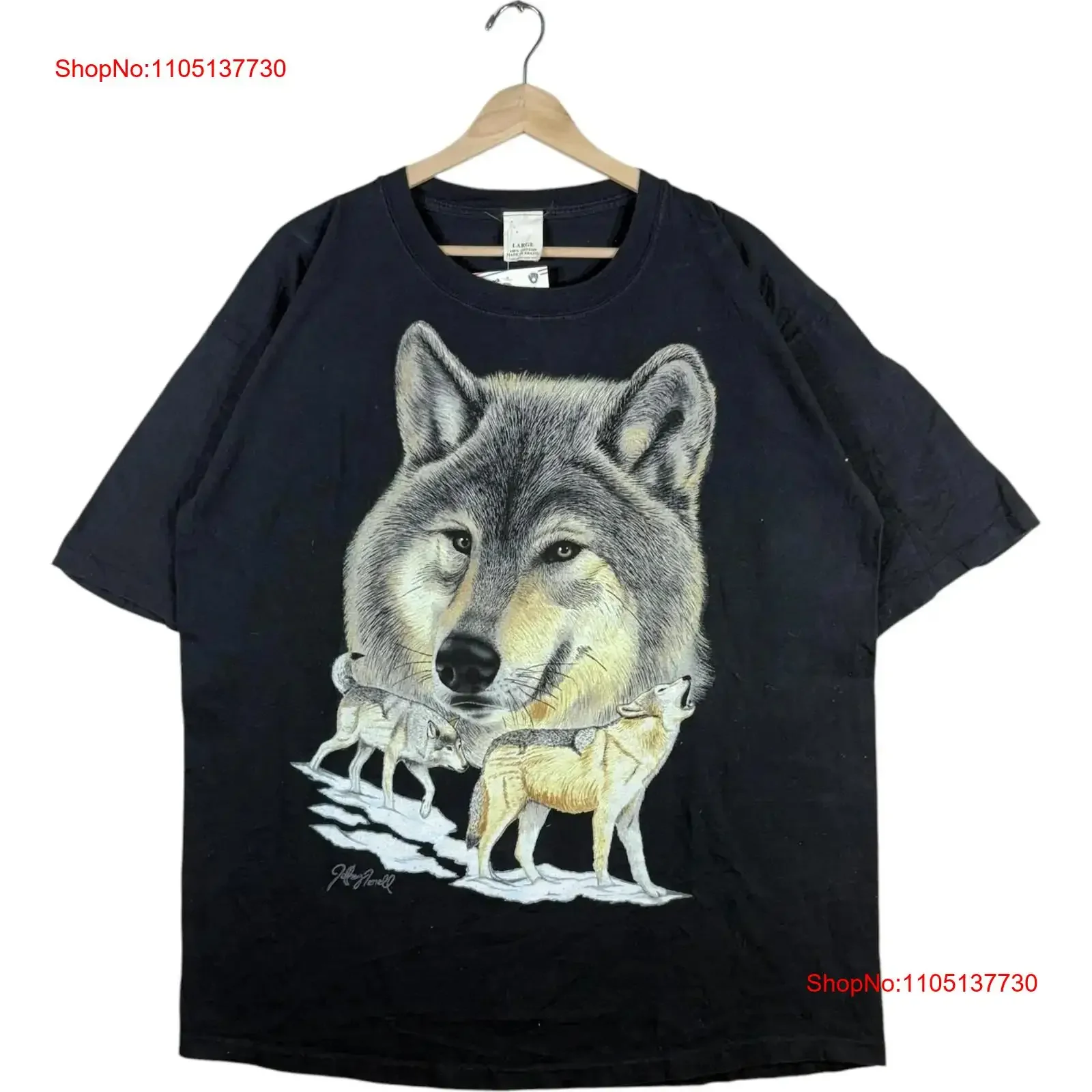 

Винтажная футболка Grey Wolf Big Face Nature Art, большая винтажная стираная дышащая повседневная удобная домашняя мягкая уличная одежда унисекс