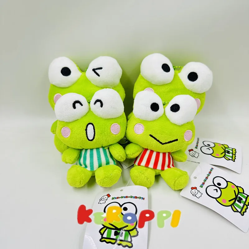 Kero Kero Keroppi Sanrio moja melodia Cartoon pluszowe wypełnione lalka cudowny plecak wisiorek mała żaba breloczek prezenty dla chłopców dziewcząt