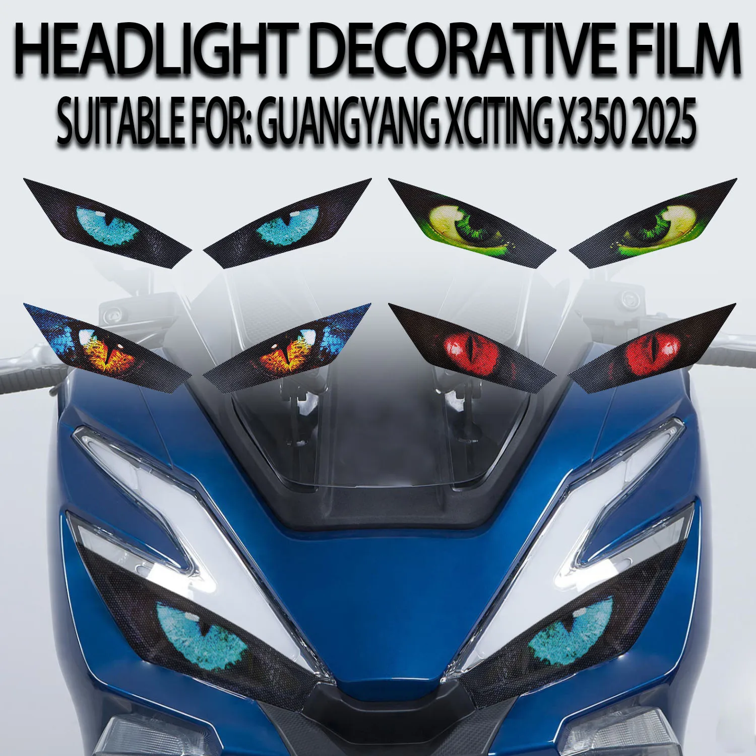 

Suitable for Guangyang Rowing X350 2025 modified headlight protection sticker lamp decoration sticker headlight sticker