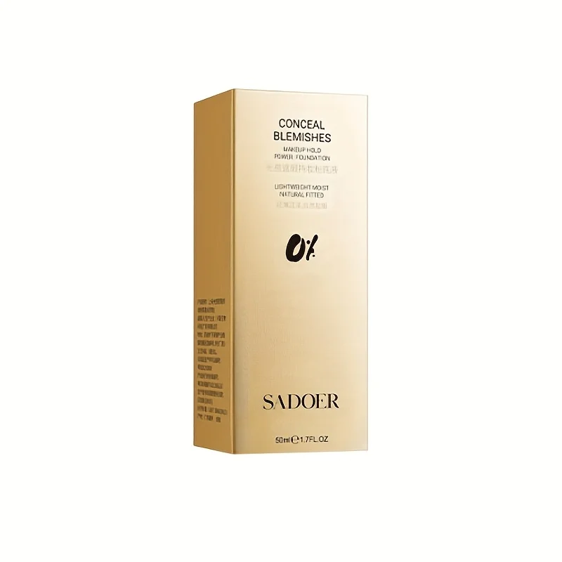 50ml ルミナスコンシーラーと長持ちするファンデーション、軽量で繊細、肌にくっつかず、簡単に輝くようなヌードメイクを実現、様々な肌タイプに適しています。