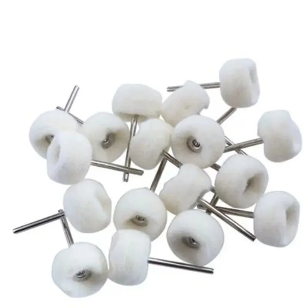 

10Pcs Mini Grinding Sanding Head Abrasive Disc Felt 3mm Shank Buffing Wheels Metal Polish Brush Rotary Tool Accessories