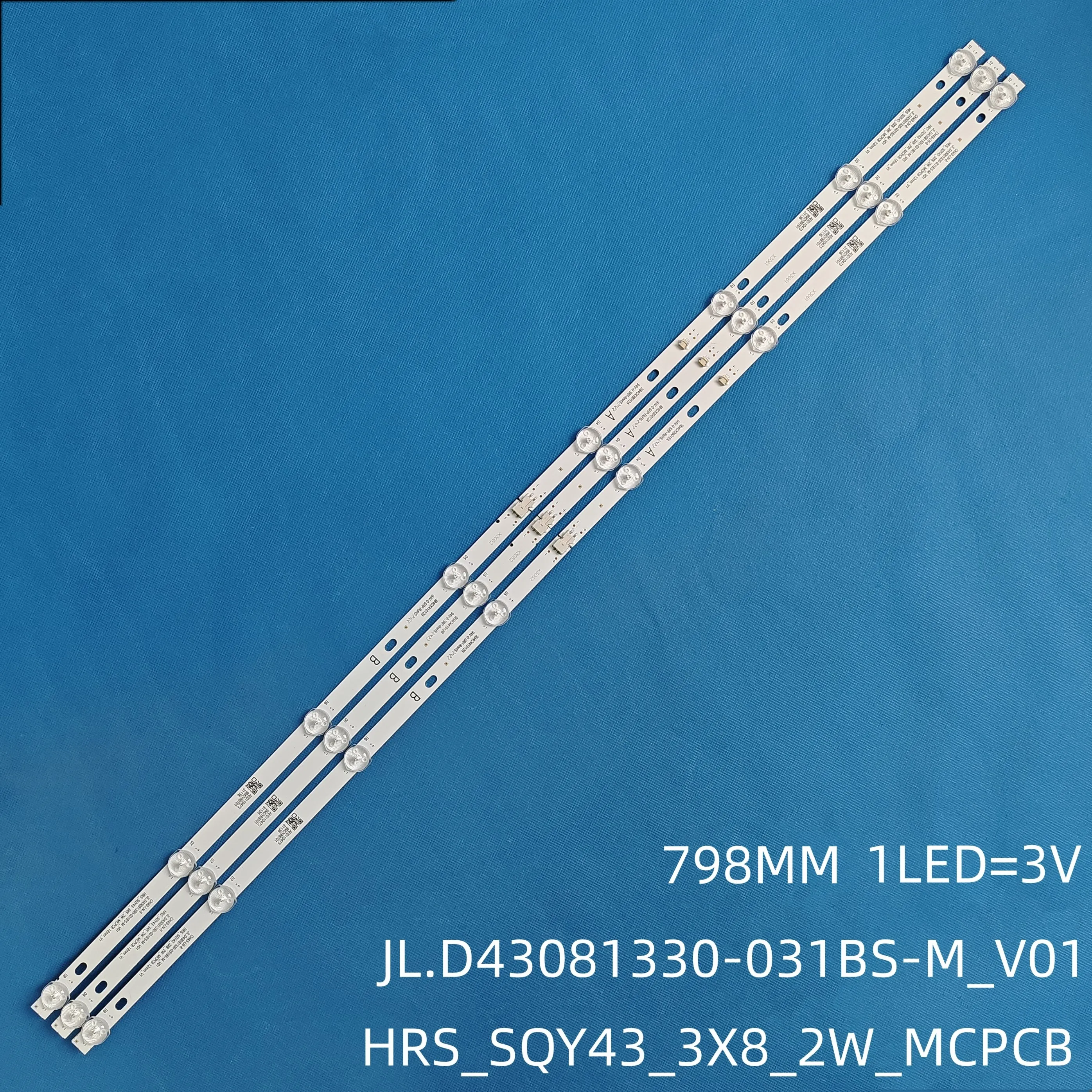 Führte für 43 Zoll rtu4300 RTU4300-E 43 le51012d SH-39B/4365 hv430qub HV430QUB-N1B hrs_sqy43_3x8_2w_mcpcb JL.D43081330-031BS-M_V01