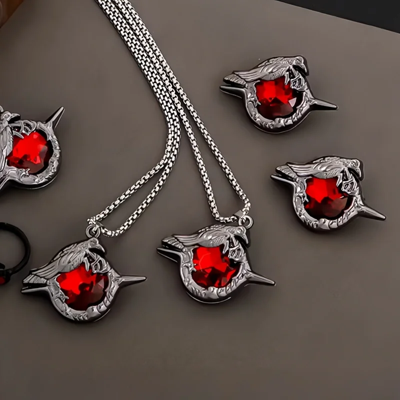 

Брошь-подвеска Sylus Crow по игре Love And Deepspace, усовершенствованный дизайн, металлический кулон по мотивам Diablo и аниме-игр, универсальный аксессуар, игрушка