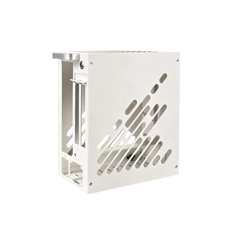 M24ITX Mini ITX PC Case Steel Aluminum Tempered Glass Side Panel A4 Portable Desktop Chassis with Handle K39