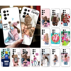 Phone Case for Samsung S24 S23 S22 S21 S20 Ultra S20 S22 S21 S10E S20 FE S24 Plus Mom Dad Boy Girl Baby Case