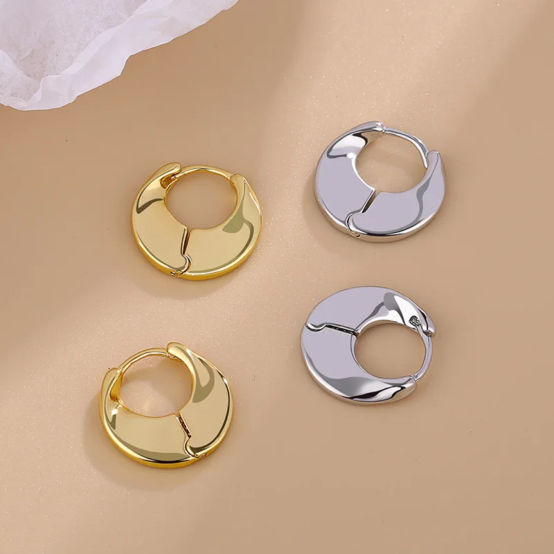 

s925 Sterling Silver Simple Stud Earring For Women Girls Party Wedding Jewelry Gift e1181