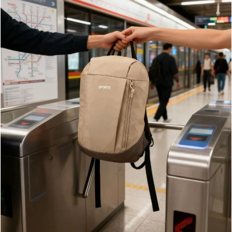 Mini sac à dos pour hommes et femmes, voyage décontracté, léger, double sac à bandoulière, kaki