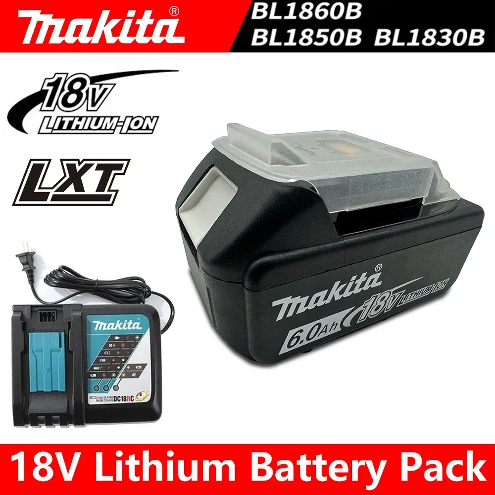 

100% Оригинальный Makita 6Ah/5Ah/3Ah для Makita 18V аккумулятор BL1830B BL1850B BL1850 BL1840 BL1860 BL1815 сменный литиевый аккумулятор