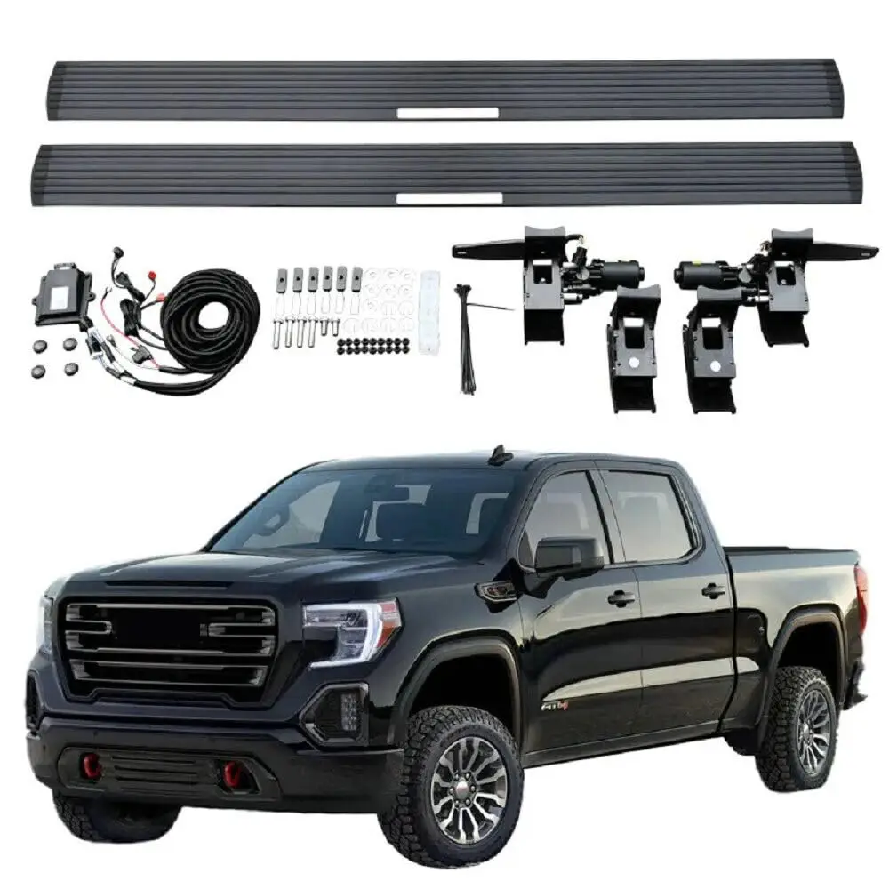 

FTAPACCE 2PCS Deployable Running Boards Fit for GMC Sierra 1500 2019-2023 Electric Side Steps Nerf Bars