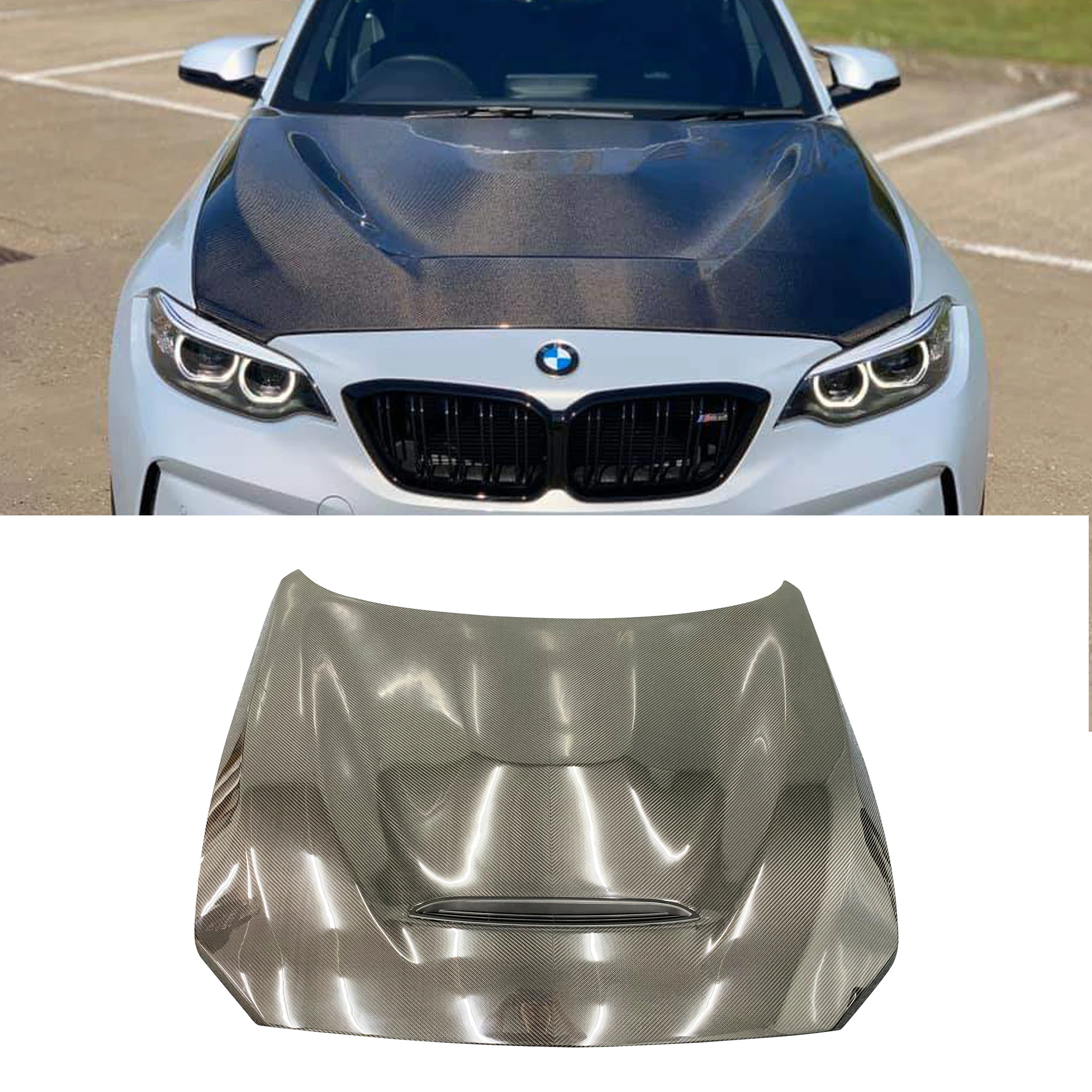 DRY carbon fiber GTS hood for F87 M2 1 series F20 2 series F22 F23 GTS bonnet perfect fitment guaranteed