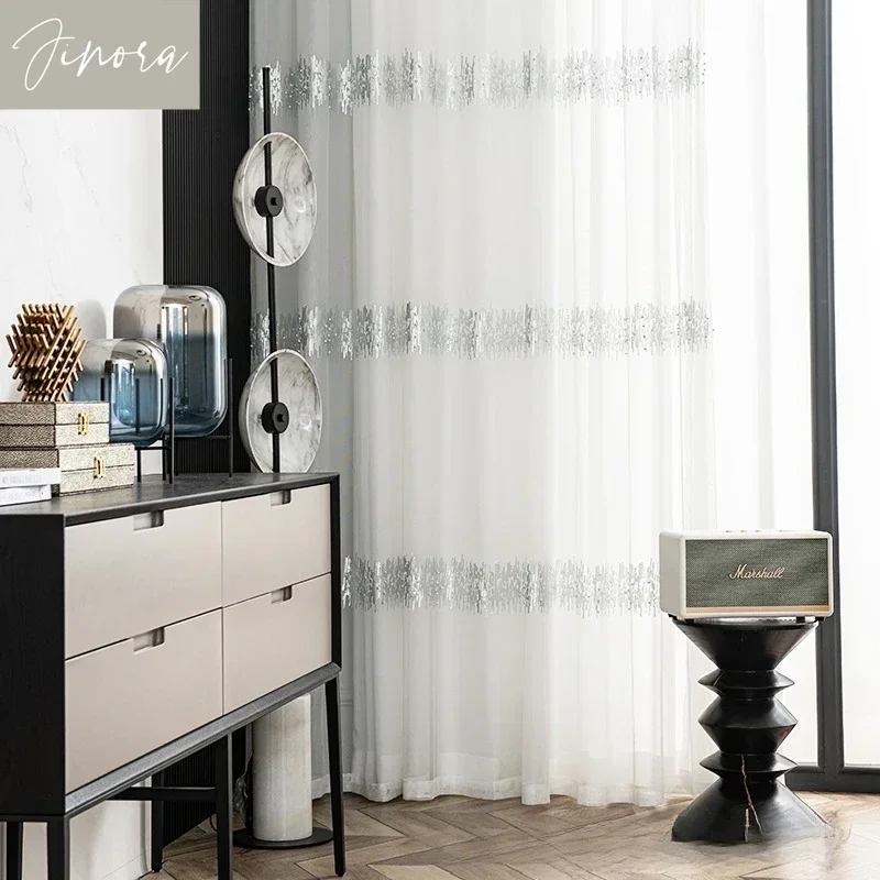

Fashion French Beaded Embroidered Window Screen Curtains for Living Room Bedroom Dining Custom Fashion New Luxurious Elegant