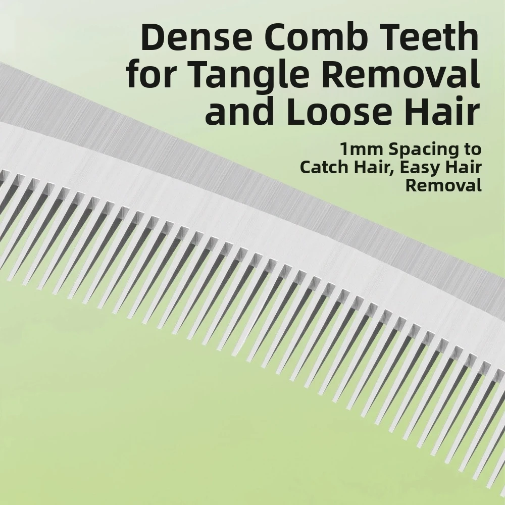 New Stainless Steel Tooth Cat Detangling Brush Arched Head Anti Tangle Dog Grooming Tool Anti Slip Pet Care Supplies Home Use