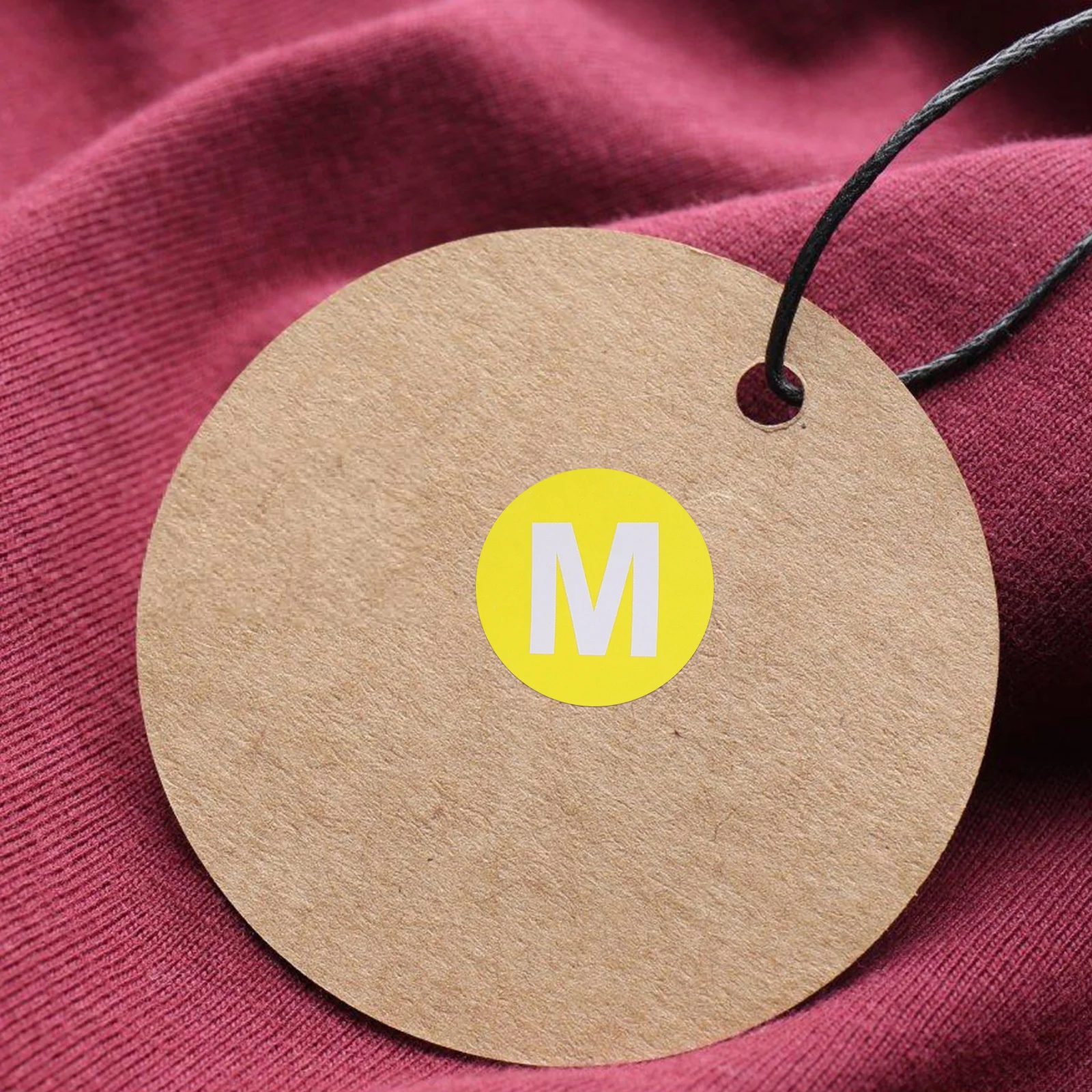 

5 Rolls Round Size Stickers for Clothes Color-Coded Label Decals Strong Adhesion Ideal for Shirts Tops Inventory Management