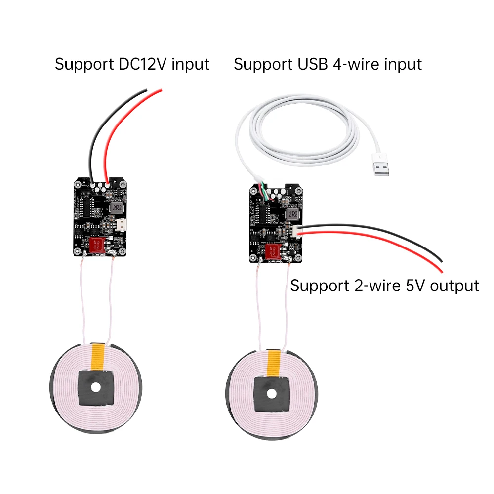 20W Transmitter Module Coil Circuit Board 5W/7.5W/10W/15W Fast Charging For Qi Wireless Charger PCBA For Mobile Phone