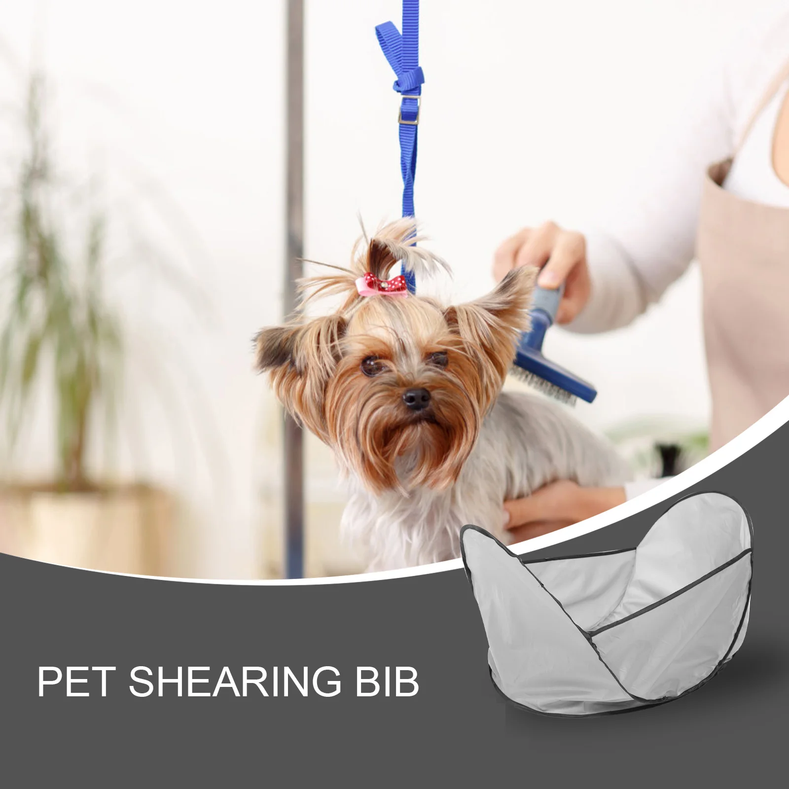 

Folding Pet Shearing Household Haircutting Bib Large Capacity Grooming Storage Container For Dog Cat Hair Removal Shaving Tool