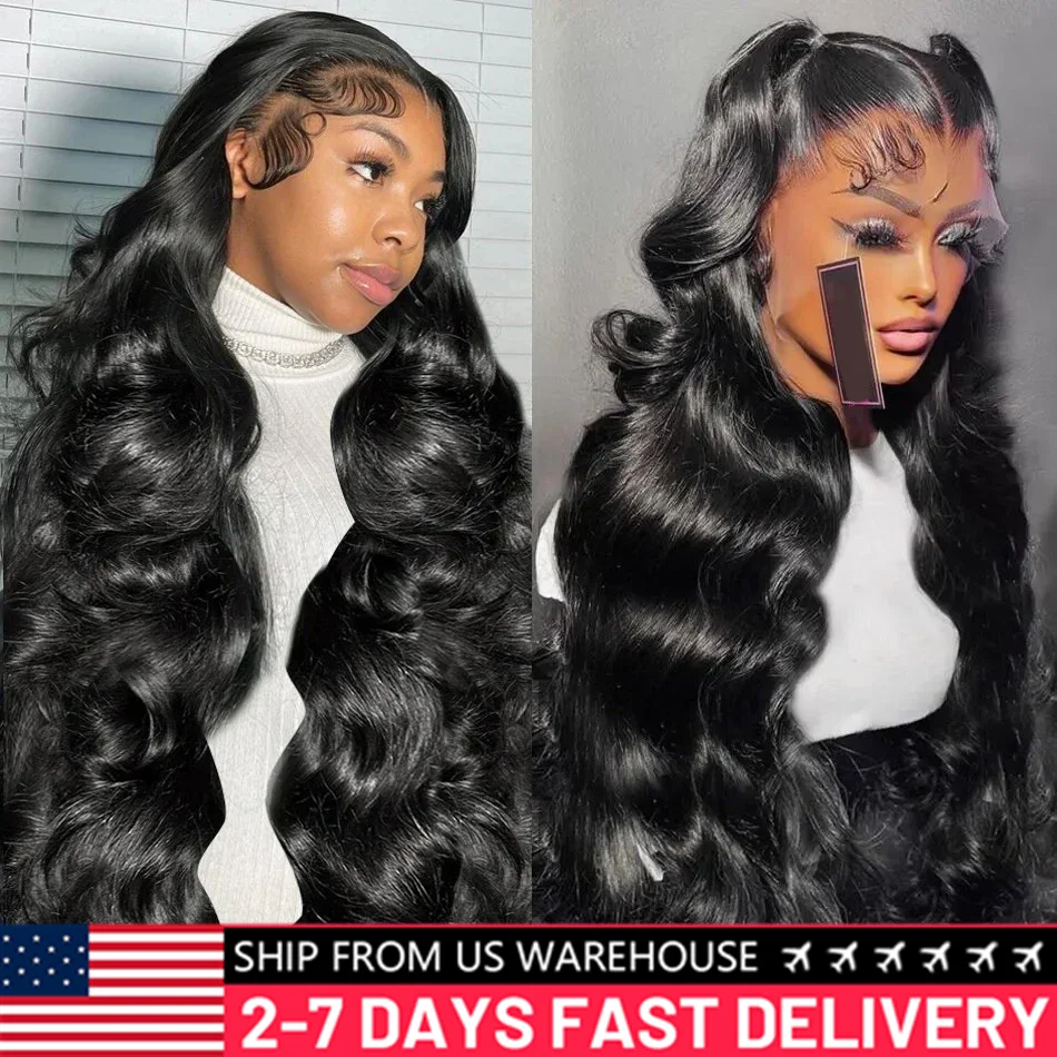 360 Body Wave Lace Front Human Hair Wig 30 36 Inch Brazilian Remy Hair Loose Water Wavy 13x4 13x6 Lace Frontal Wigs For Women