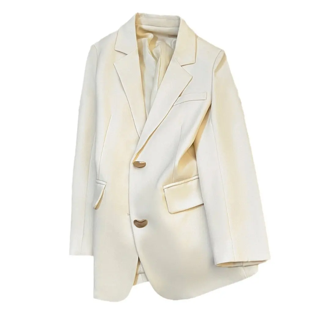 

Women's Loose Casual Suit Jacket Spring Autumn Eight-Dimensional Fashionable Small Size Top for Office