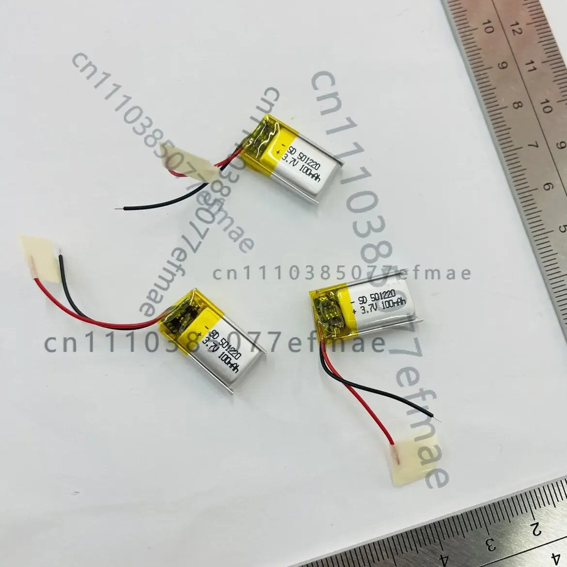 New 3.7V polymer lithium battery 501220 100mah selfie stick smart bracelet Bluetooth earphone charging
