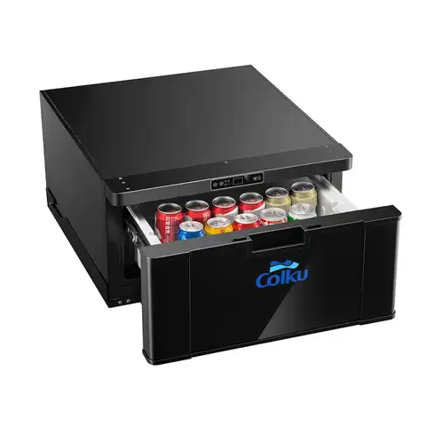 캐러밴을 위한 40L 서랍 자동차 냉장고 냉장고를 사용하는 12V 24V 새로운 디자인 휴대용 야외