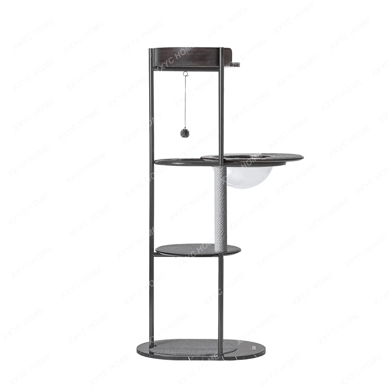 Minimalist cat climbing frame  sense does not occupy a solid wood cat jumping platform summer cat climbing frame integrated