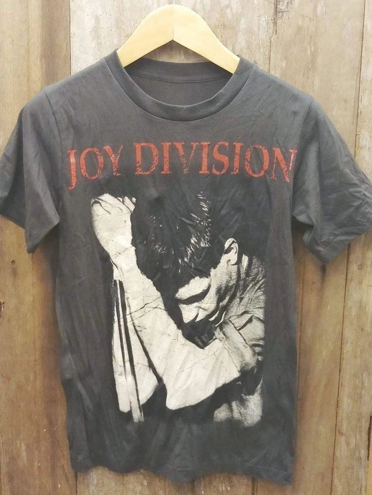 Retro JOY DIVISON Charcoal Graphic Unisex T-Shirt Grafik-T-Shirts Grafik-T-Shirts