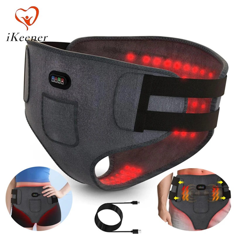 Prostate Vaginitis Red Light Therapy Device 162 LEDs 660nm 3in 1 Massage Panties for Women Pain Relief Men Prostatitis Treatment