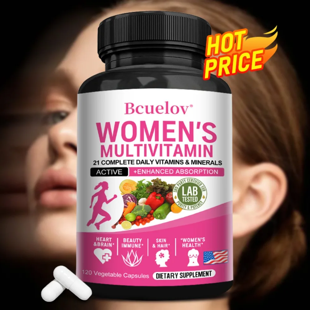 Multivitamin & Mineral Supplement with Vitamin D - Supports Natural Energy & Well-Being, Gluten Free, Vegetarian, 20 Servings