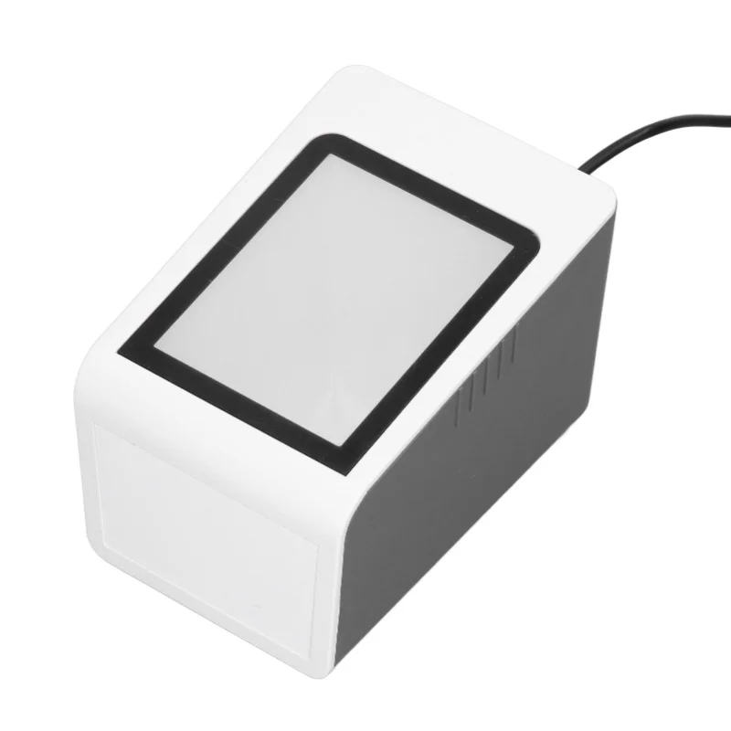 Desktop Barcode Scanner Voice Prompts Auto Identification Hands Free USB Wired QR Code Reader For PC POS Machine