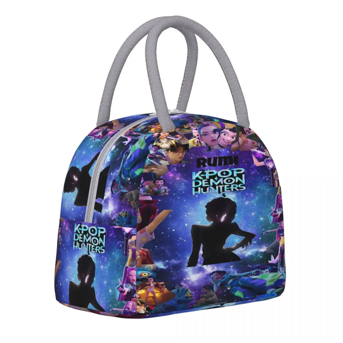 

K-Pop Demon Hunters Thermal Insulated Lunch Bags for Work Portable Food Bag Container Cooler Thermal Lunch Box