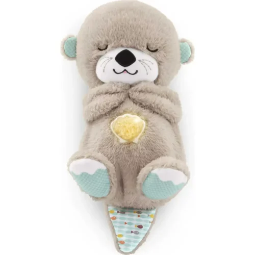 Breathing Otter Plush Toy with Light and Sound Newborn Baby Gift Fan Valentine's Day Gift