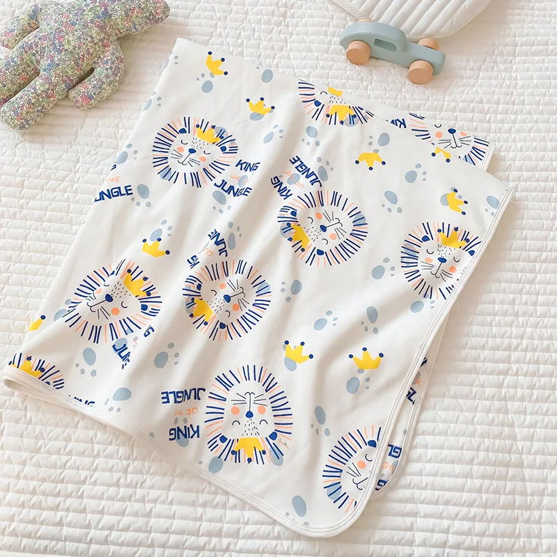 

Baby Blankets Newborn Cartoon Baby Swaddle Wrap Knitted Cotton Bedding Boys Girls Four Seasons 0-12m