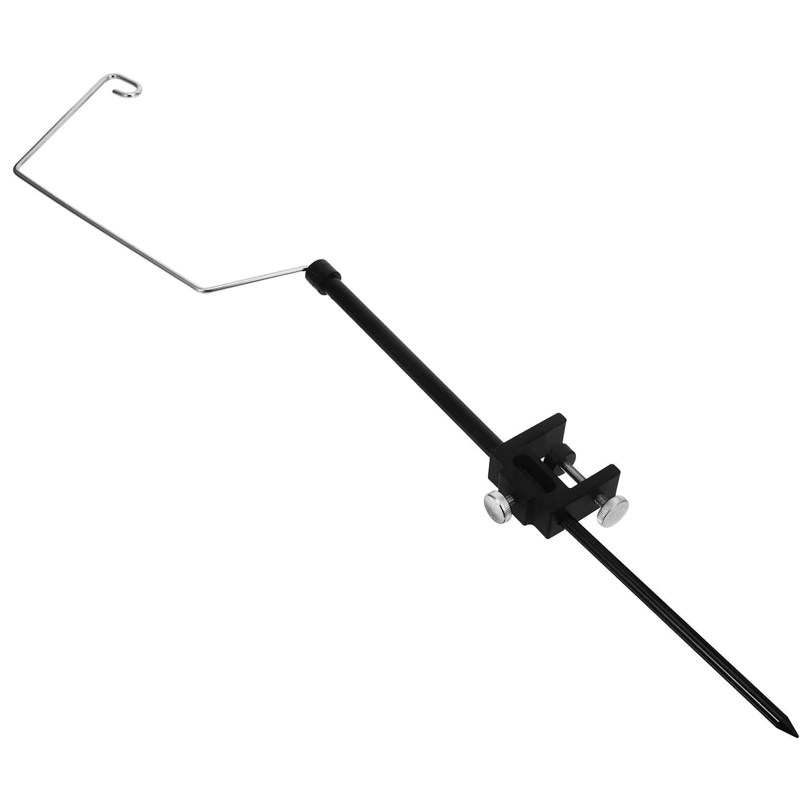 

1Set Outdoor Lamp Rack Camping Lamp Pole Portable Adjustable Light Bracket Double Hook Light Holder for Hiking Fishing Picnic