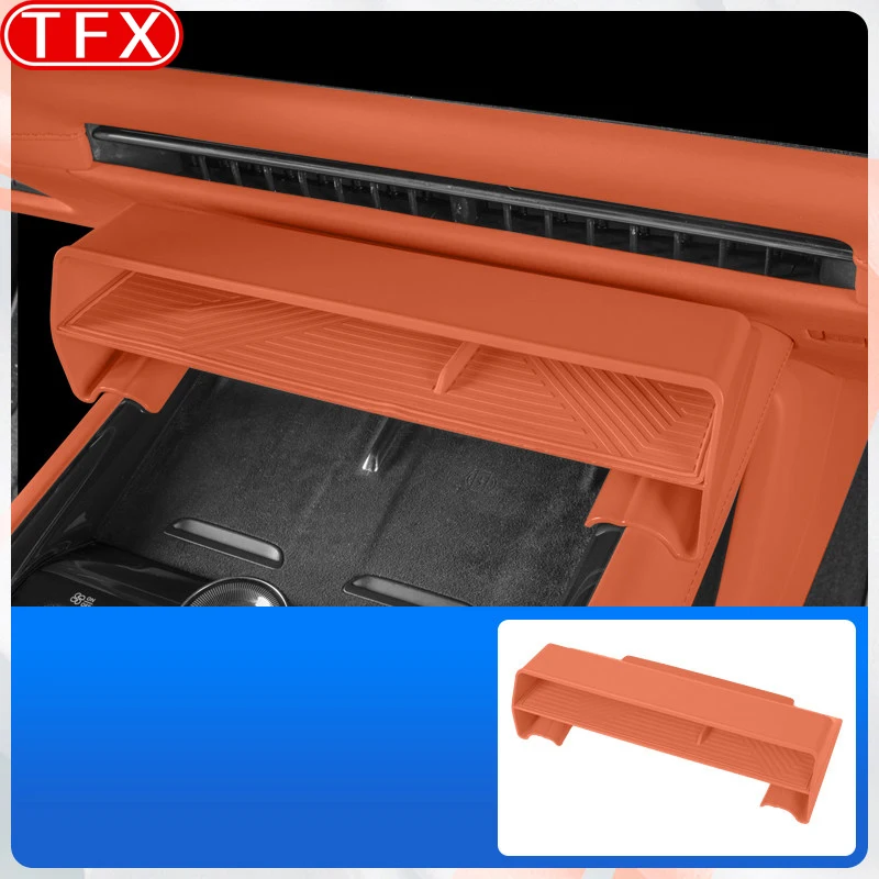 For Lynk&co 900 2025 Car Under-Dashboard Center Console Screen Silicone Storage Box Central Control Dashboard Auto Accessories
