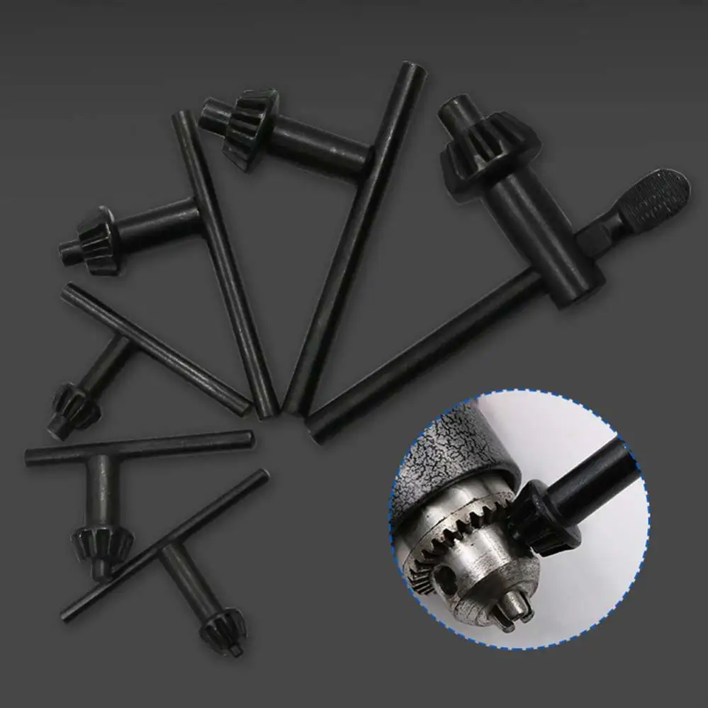 1 Piece Metal Structure Electric Hand Drill Chuck Wrench Key Hand Electric Drill Tools Lathe Accessories