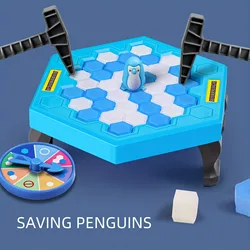 Bussare sul ghiaccio per salvare piccoli pinguini, rompere il ghiaccio, puzzle per bambini, allenamento cerebrale, giochi genitore-figlio