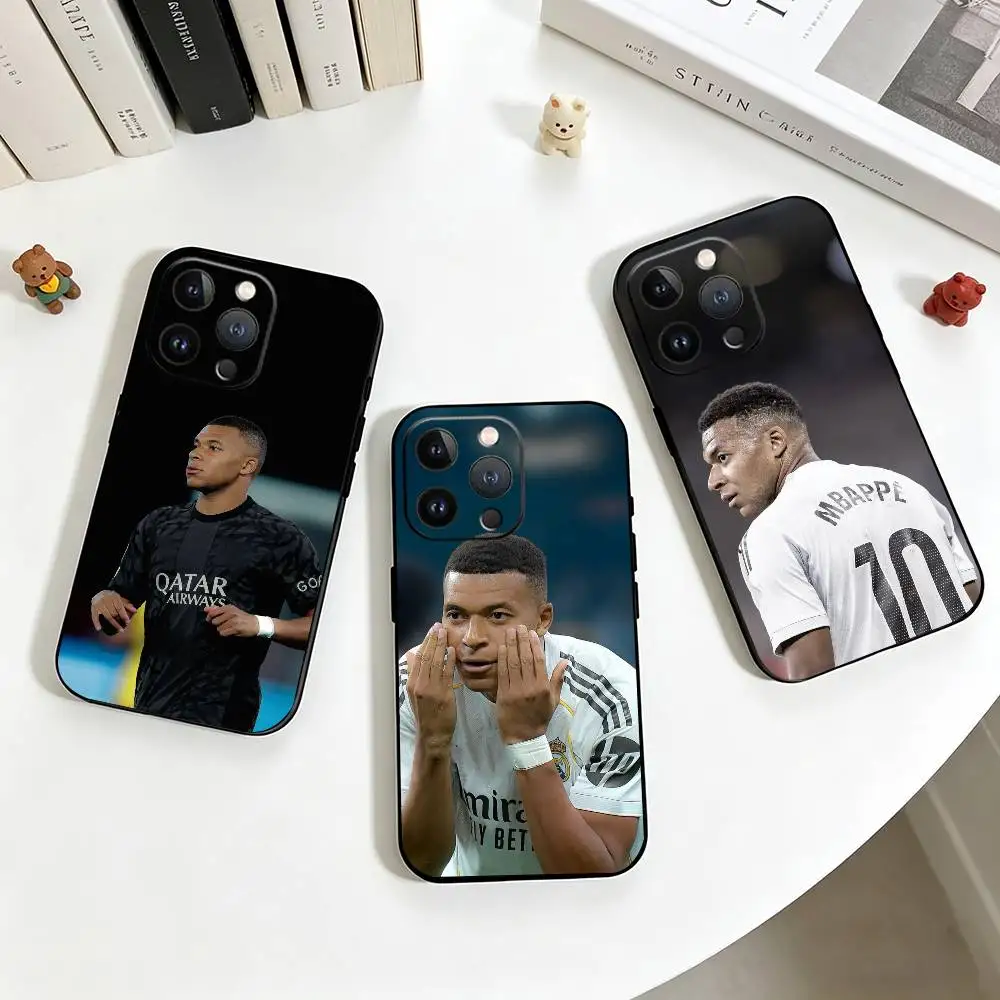 

K-Kylian Mbappe Football Phone Case Silicone Soft For IPhone 17 16 15 14 13 12 11 X XR Plus Pro Max Plus