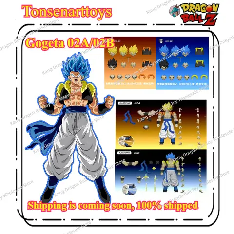 Tonsenarttoys Kamione Dragon Ball Z SHF Super Saiyan Blue SSJ Son Goku Vegeta Gogeta Anime Action Figures Models Kids Toys Gifts