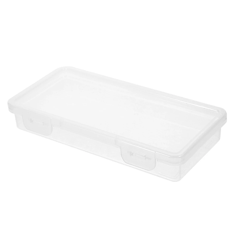 

Transparent Large Capacity Paintbrush Storage Box Plastic Pencil Case School Supplies Organizer Desk Backpack Friendly pencil